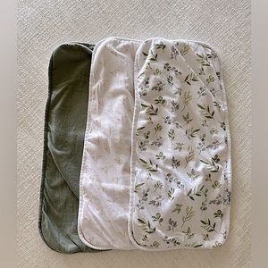 Copper Pearl Triple Layer Burp Cloths
